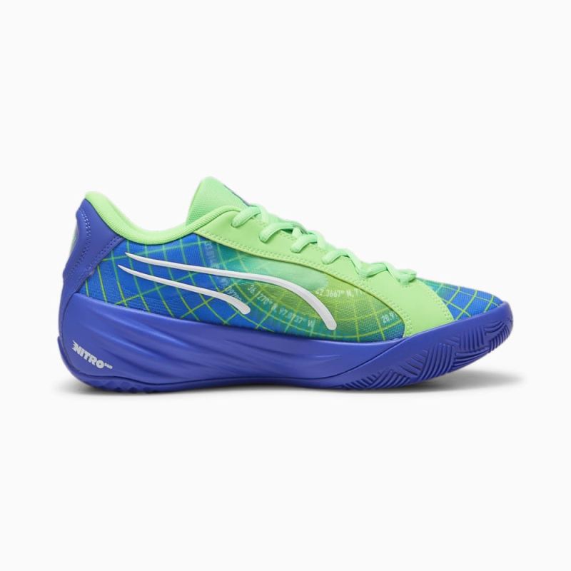 Puma | Men's All-Pro NITRO Marcus Smart Basketball Shoes - Fluro Green Pes