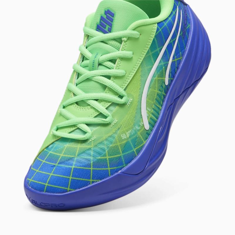 Puma | Men's All-Pro NITRO Marcus Smart Basketball Shoes - Fluro Green Pes