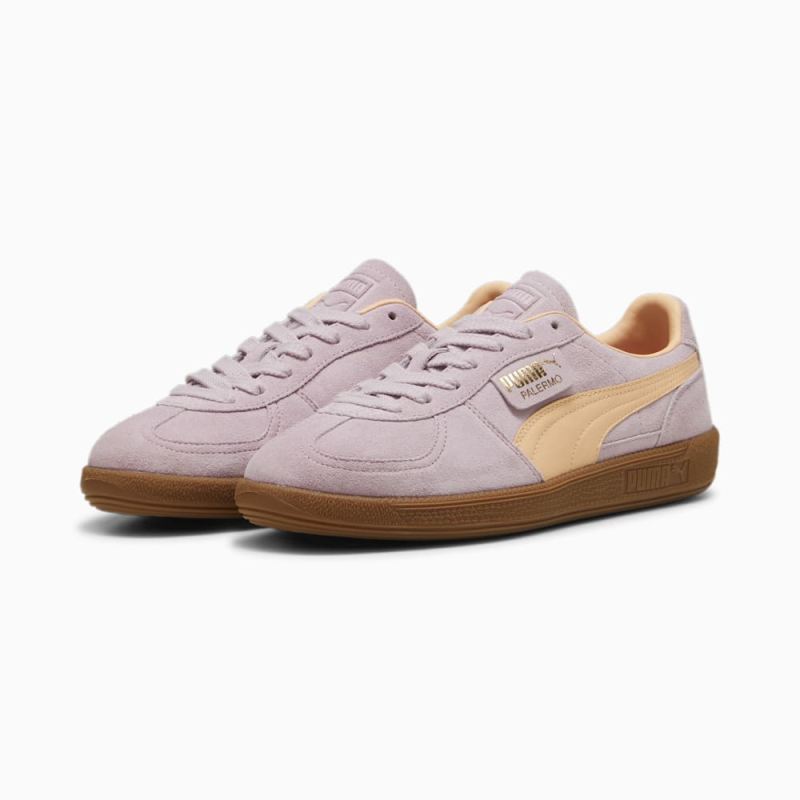 Puma | Men's Palermo Sneakers - Grape Mist-Peach Fizz