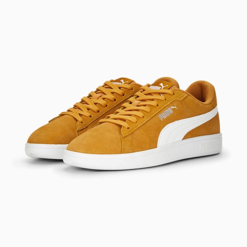 Puma | Men's Smash 3.0 Sneakers - Desert Clay-White-Silver