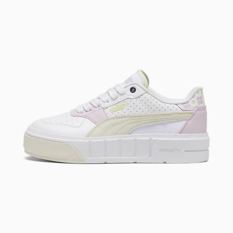 Puma | Girls Puma | Girls Cali Court Match Big Kids Sneakers - White-Warm White