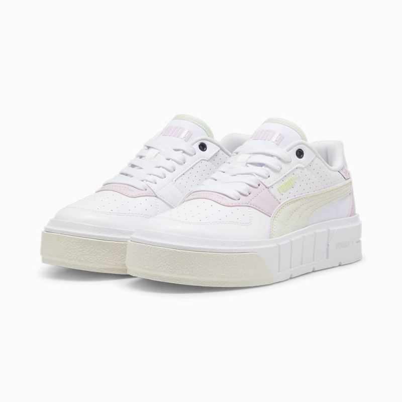 Puma | Girls Puma | Girls Cali Court Match Big Kids Sneakers - White-Warm White