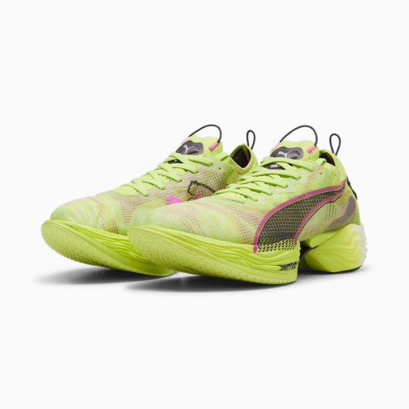 Puma | Men's FAST-R NITRO Elite 2 Running Shoes - Lime Pow-Black-Poison Pink