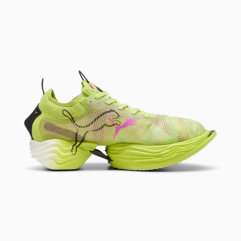 Puma | Men's FAST-R NITRO Elite 2 Running Shoes - Lime Pow-Black-Poison Pink