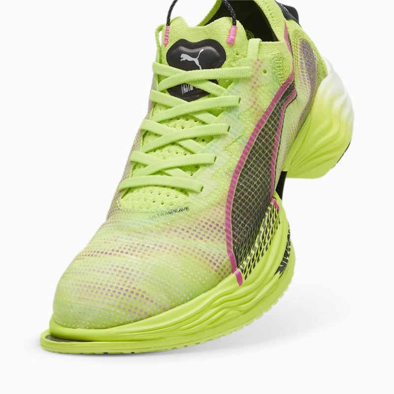 Puma | Men's FAST-R NITRO Elite 2 Running Shoes - Lime Pow-Black-Poison Pink