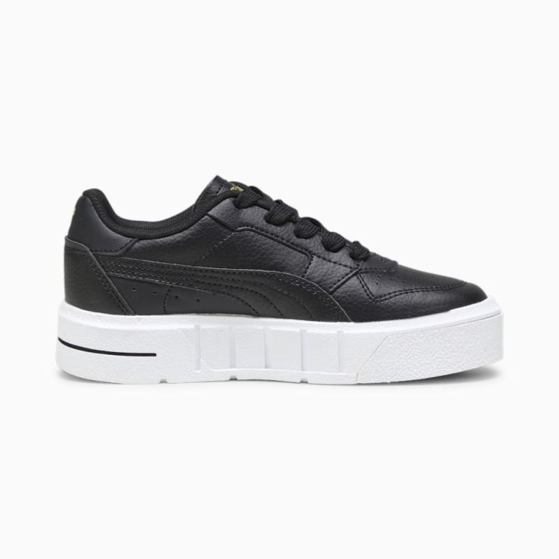 Puma | Girls Puma | Girls Cali Court Little Kids Leather Sneakers - Black-White