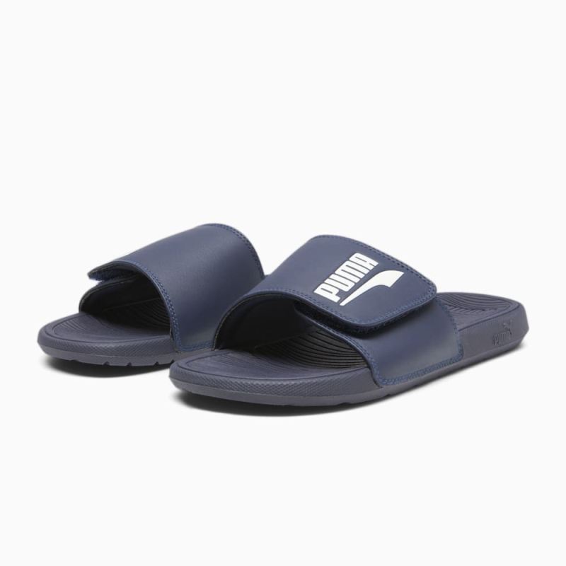 Puma | Men's Cool Cat 2.0 FS Slides - Navy-White