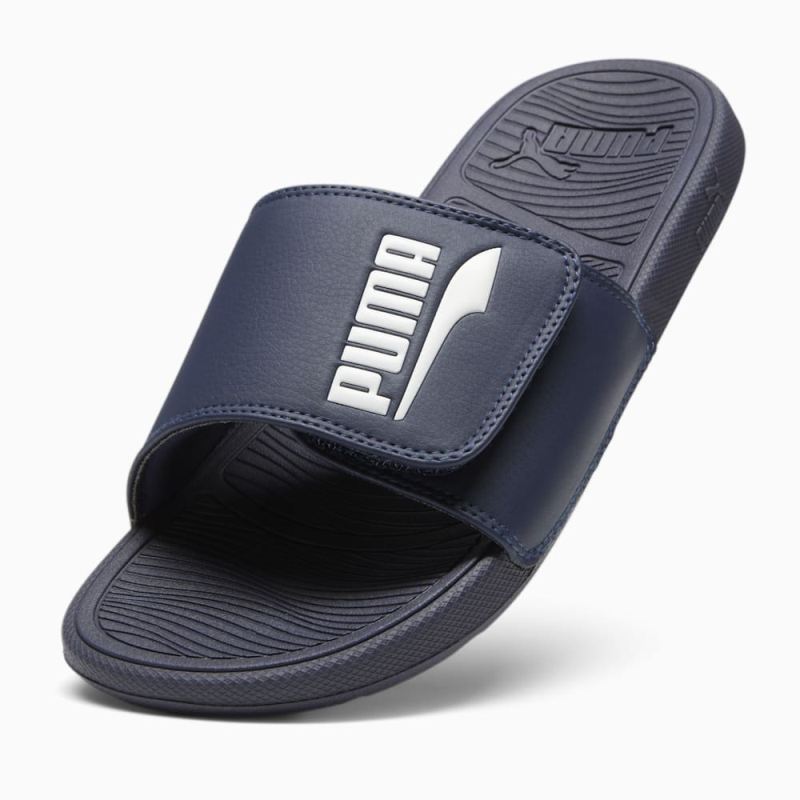 Puma | Men's Cool Cat 2.0 FS Slides - Navy-White