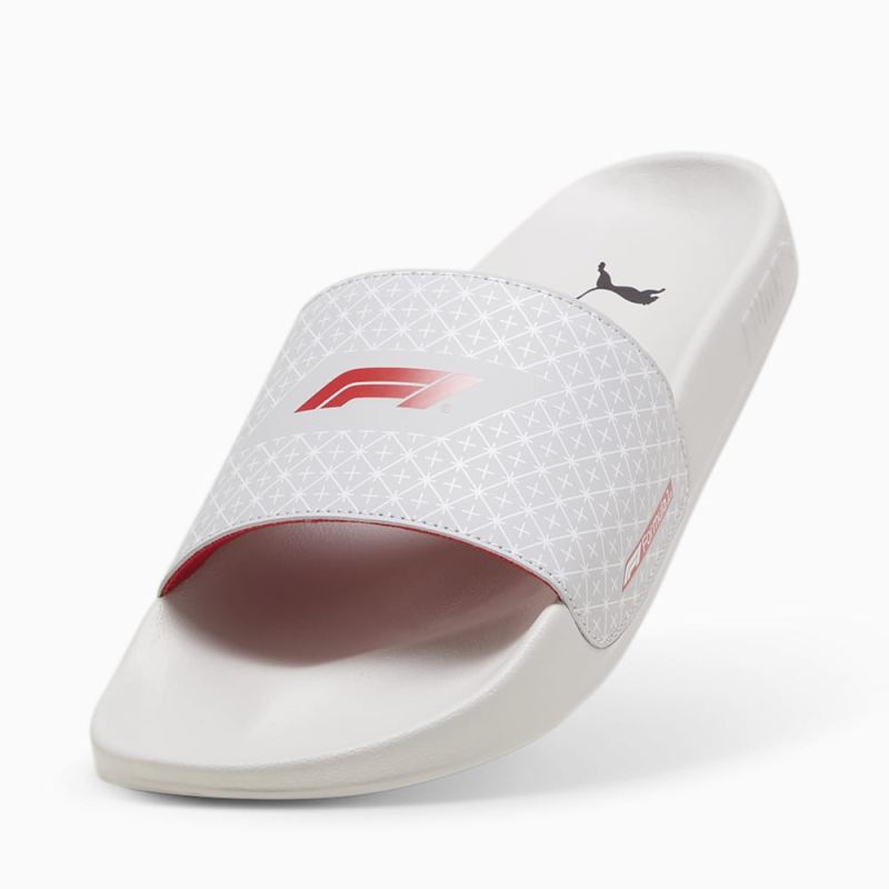 Puma | Men's x F1 Leadcat 2.0 Slides - White-Pop Red