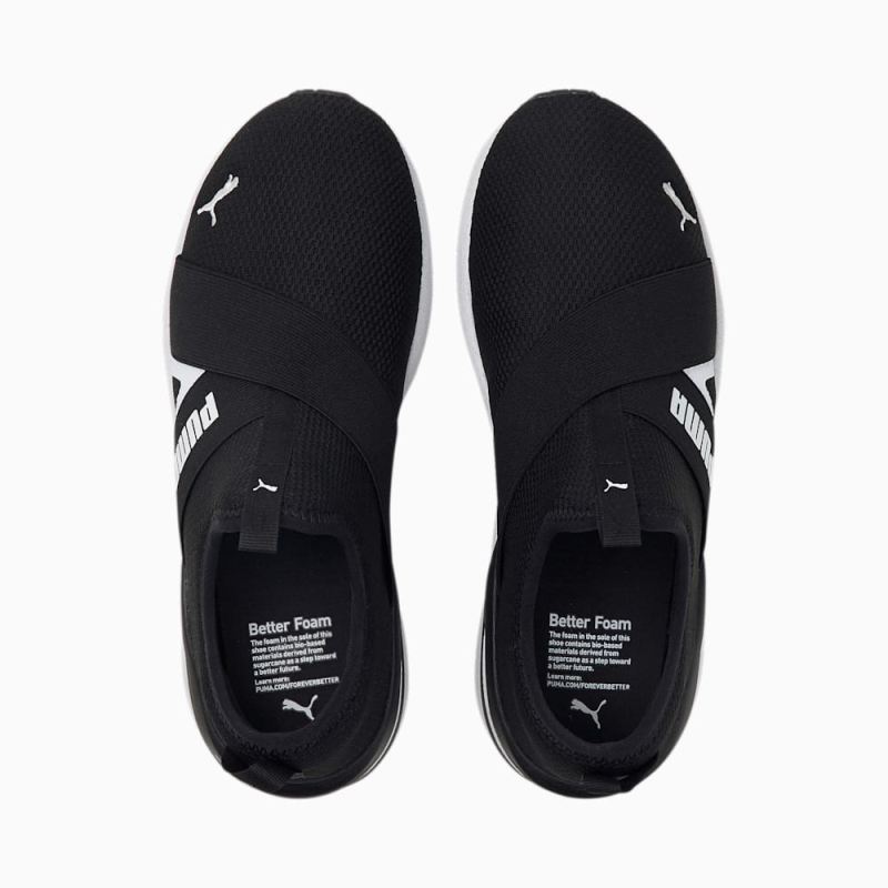 Puma | Women's Better Foam Prowl Slip-On Training Shoes - Black-White