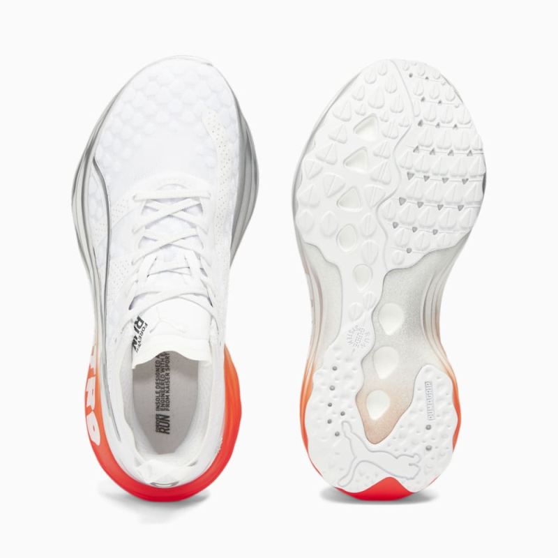 Puma | Women's ForeverRun NITRO Running Shoes - White-Cherry Tomato