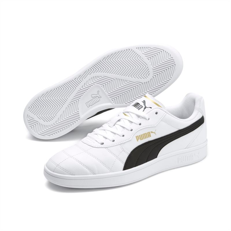 Puma | Men's Astro Kick SL Sneakers - White-Team Gold-Gray Violet