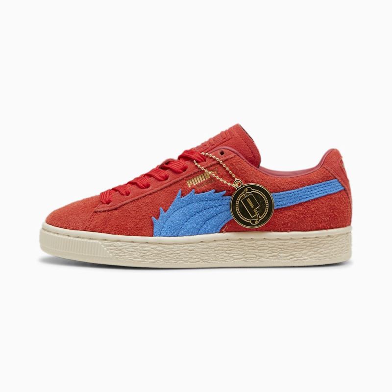 Puma | Men's x ONE PIECE Suede Buggy Sneakers - For All Time Red-Ultra Blue - Click Image to Close