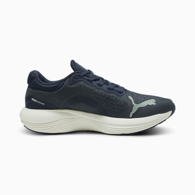 Puma | Men's Scend Pro Engineered Running Shoes - Club Navy-Strong Gray-Vine