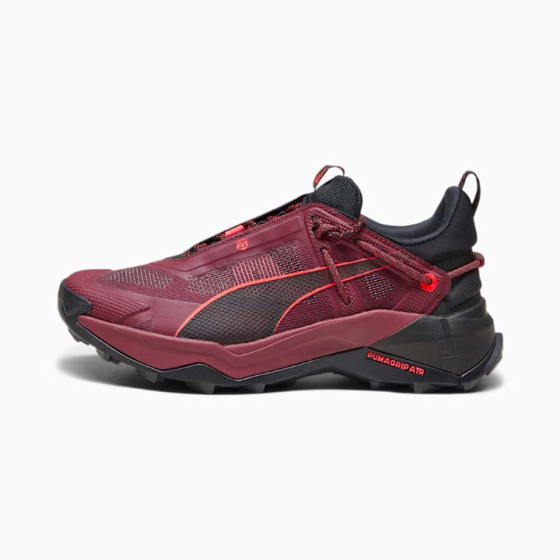 Puma | Women's SEASONS Explore NITRO Hiking Shoes - Dark Jasper-Black-Fire Orchid - Click Image to Close