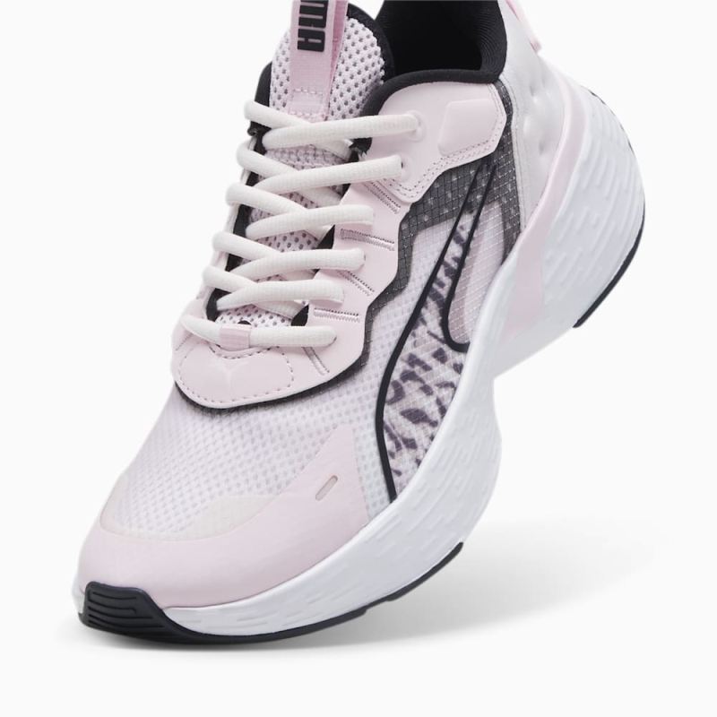 Puma | Women's SOFTRIDE Sway FelineFine Running Shoe - Whisp Of Pink-Black