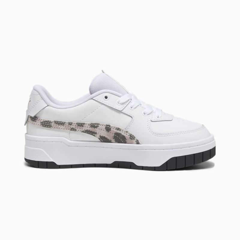 Puma | Girls Cali Dream Animal Print Big Kids Sneakers - White-Peach Smoothie