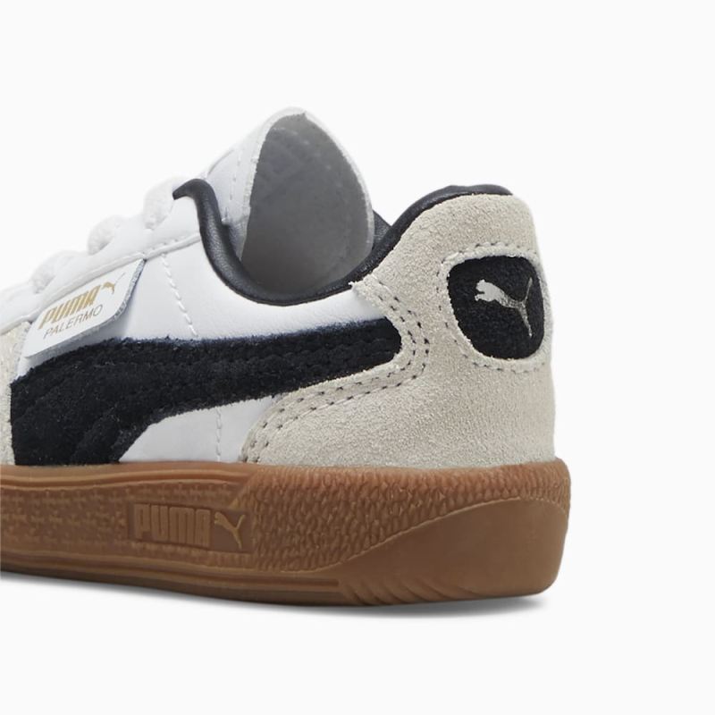 Puma | Boys Palermo Leather Toddlers Sneakers - White-Vapor Gray-Gum