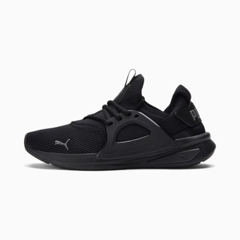 Puma | Men's Softride Enzo Evo Wide Sneakers - Black-CASTLEROCK