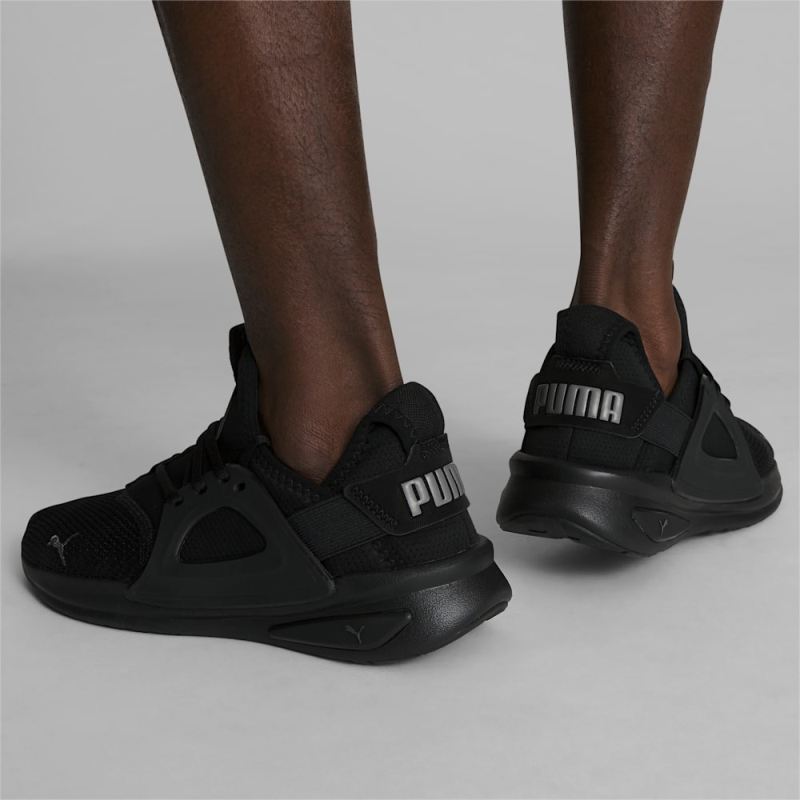 Puma | Men's Softride Enzo Evo Wide Sneakers - Black-CASTLEROCK