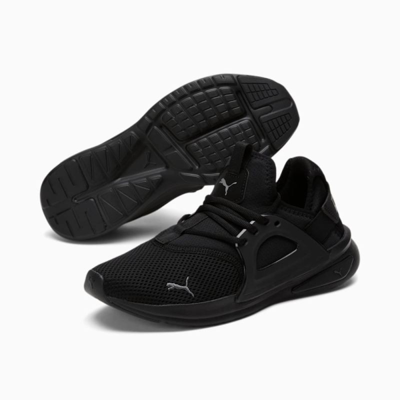 Puma | Men's Softride Enzo Evo Wide Sneakers - Black-CASTLEROCK