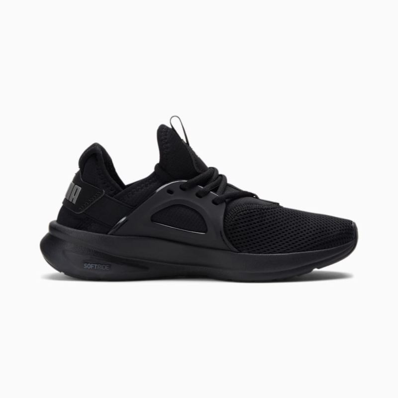 Puma | Men's Softride Enzo Evo Wide Sneakers - Black-CASTLEROCK