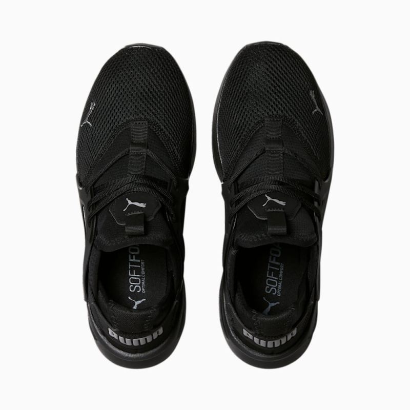 Puma | Men's Softride Enzo Evo Wide Sneakers - Black-CASTLEROCK