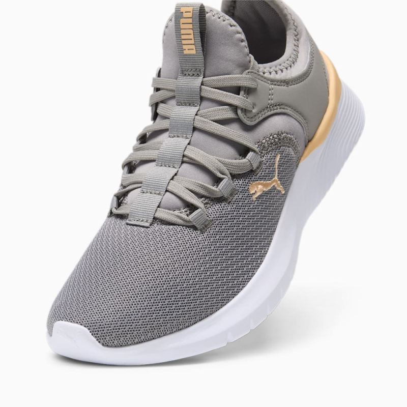 Puma | Women's Starla Training Shoes - Stormy Slate-Peach Fizz-White