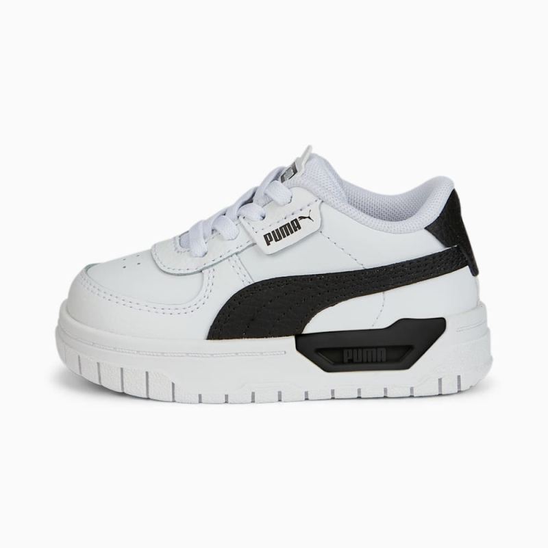 Puma | Girls Cali Dream Leather Toddlers Shoes - White-Black-White