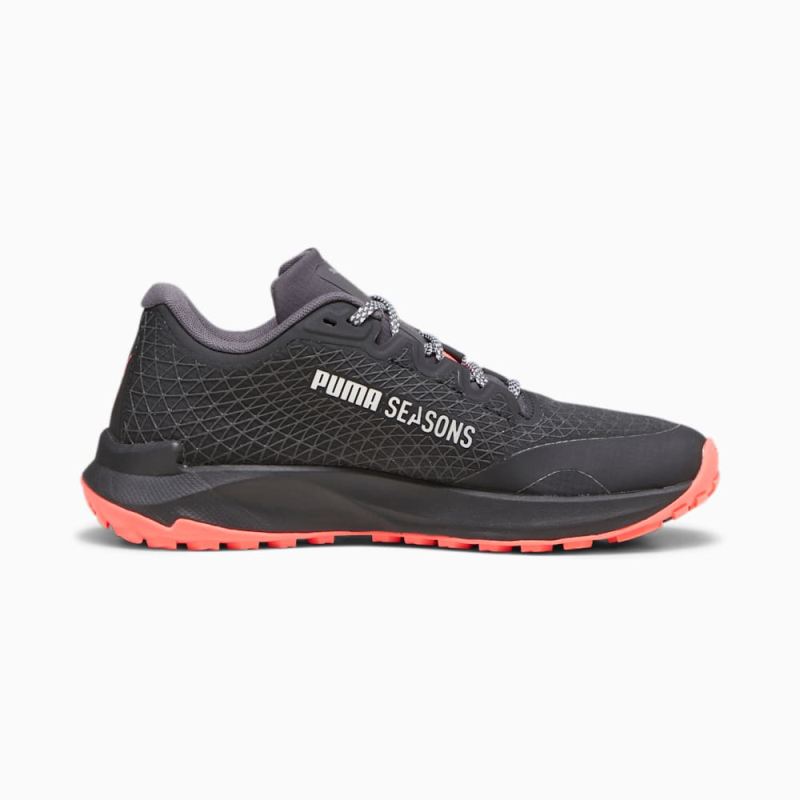 Puma | Women's SEASONS Fast-Trac NITRO GORE-TEX Running Shoes - Black-Fire Orchid