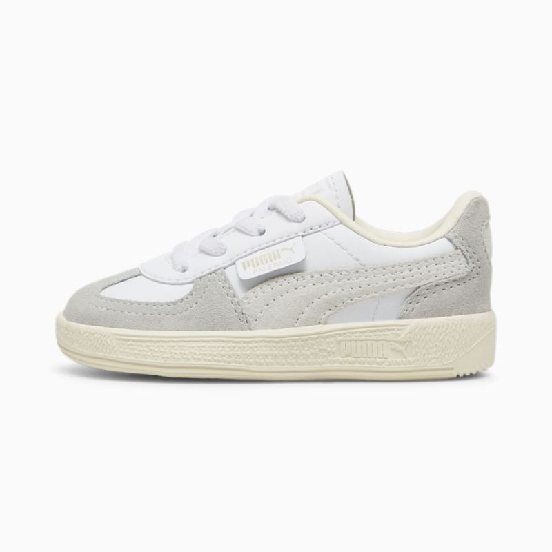 Puma | Girls Palermo Leather Toddlers Sneakers - White-Cool Light Gray-Sugared Almond