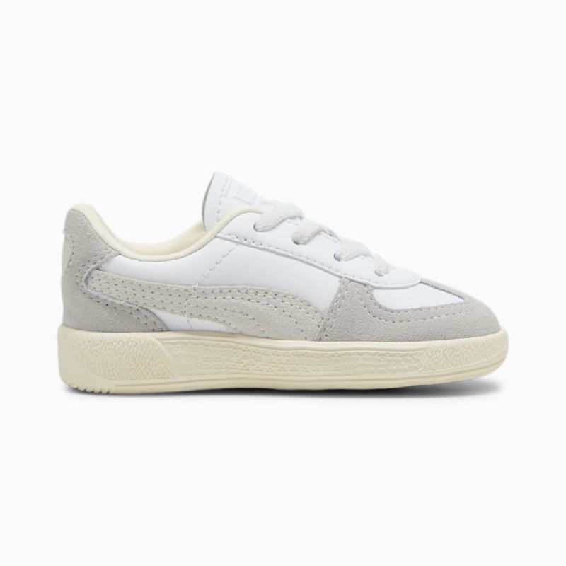 Puma | Girls Palermo Leather Toddlers Sneakers - White-Cool Light Gray-Sugared Almond