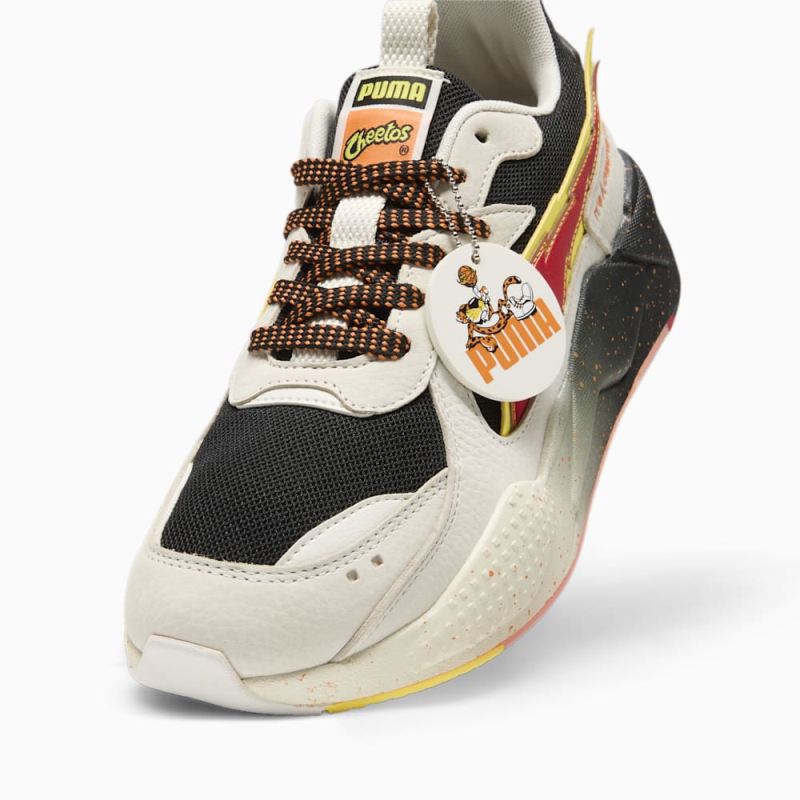 Puma | Men's x CHEETOS RS-X FH Sneakers - Warm White-Black-Yellow Blaze-Rickie Orange