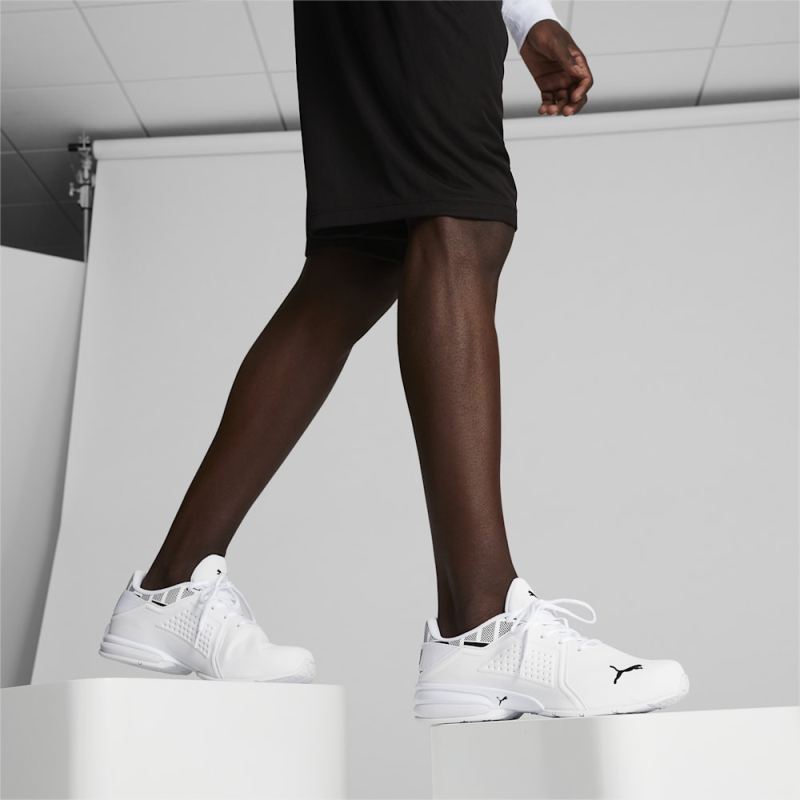 Puma | Men's Viz Runner Repeat Running Sneakers - White-Black