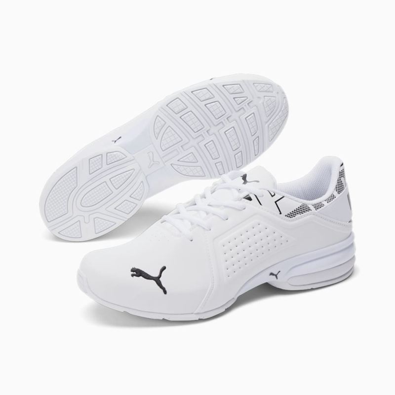 Puma | Men's Viz Runner Repeat Running Sneakers - White-Black