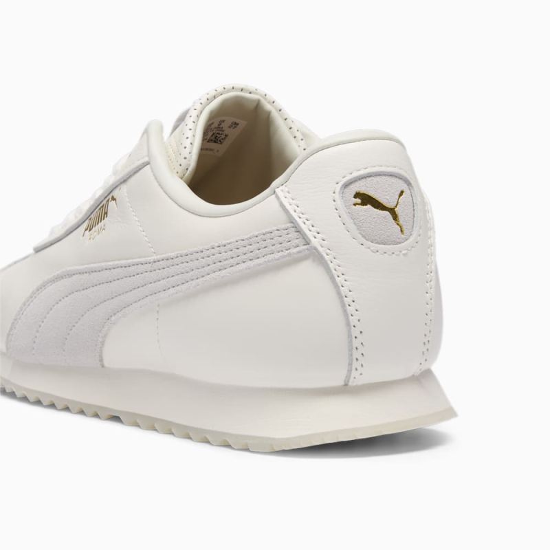 Puma | Men's Roma Classics Sneakers - Warm White-Sedate Gray-Gold