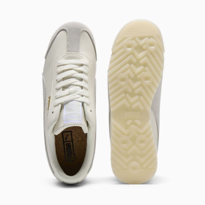 Puma | Men's Roma Classics Sneakers - Warm White-Sedate Gray-Gold