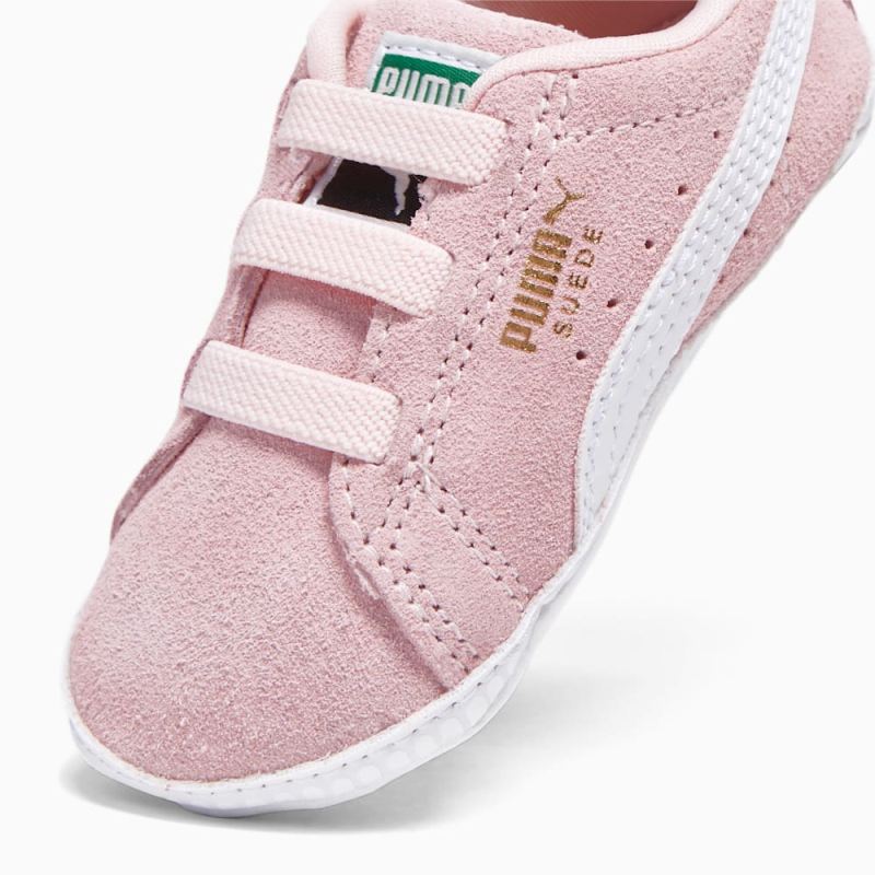 Puma | Girls Suede Classic Crib Toddlers Shoes - Pearl-White