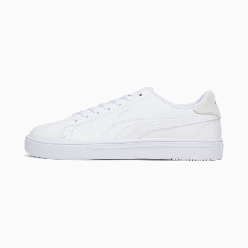 Puma | Women's Serve Pro Lite Sneakers - White-White-Silver-Gray Violet