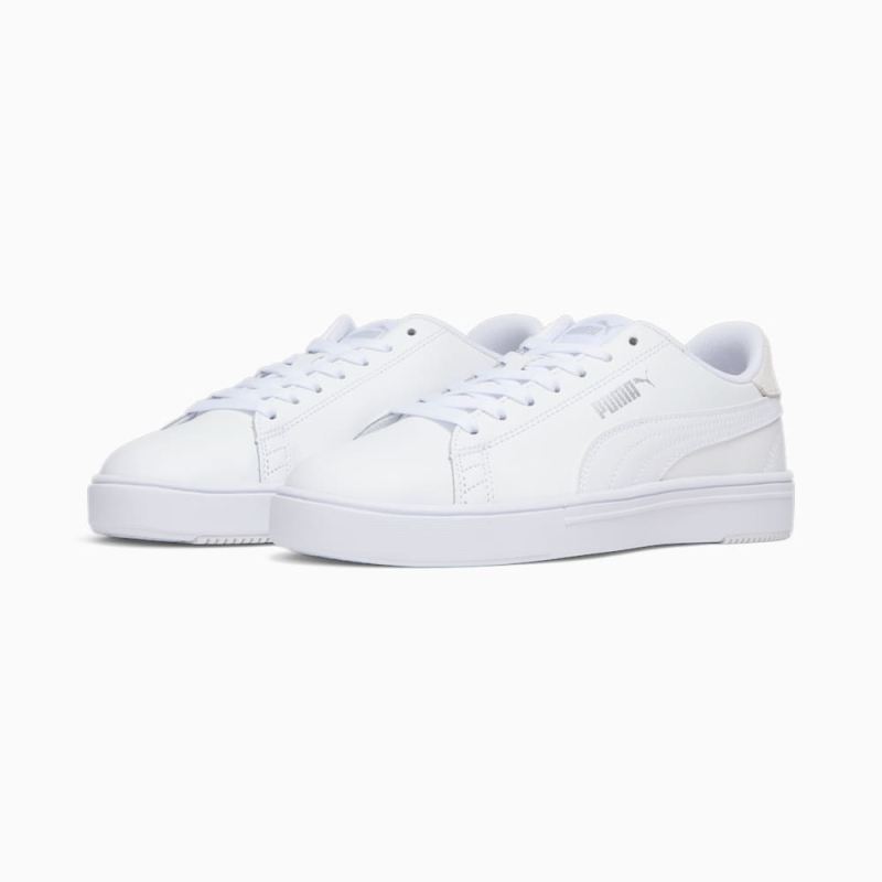 Puma | Women's Serve Pro Lite Sneakers - White-White-Silver-Gray Violet