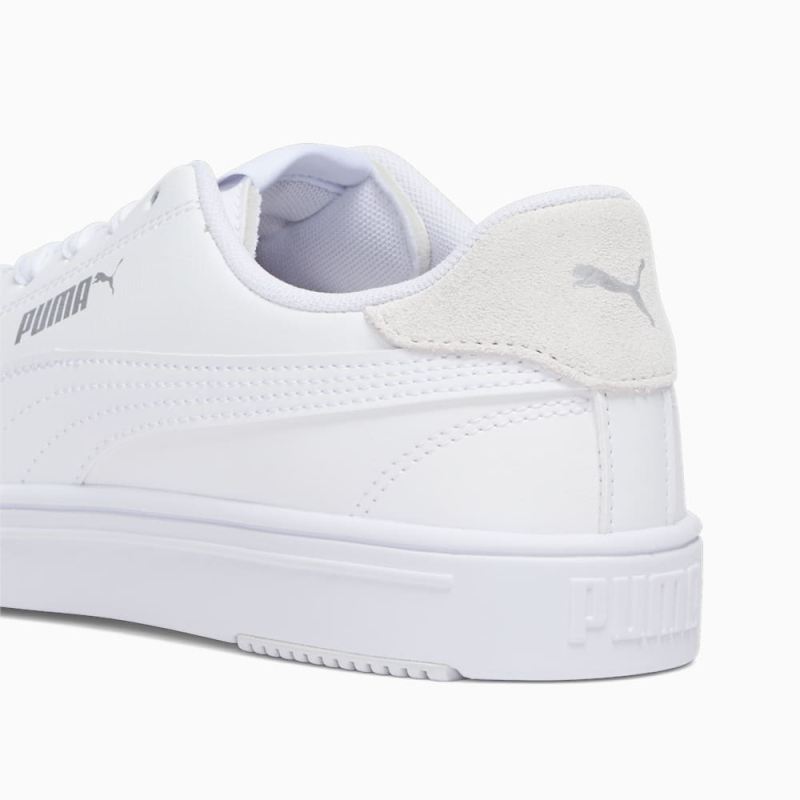 Puma | Women's Serve Pro Lite Sneakers - White-White-Silver-Gray Violet