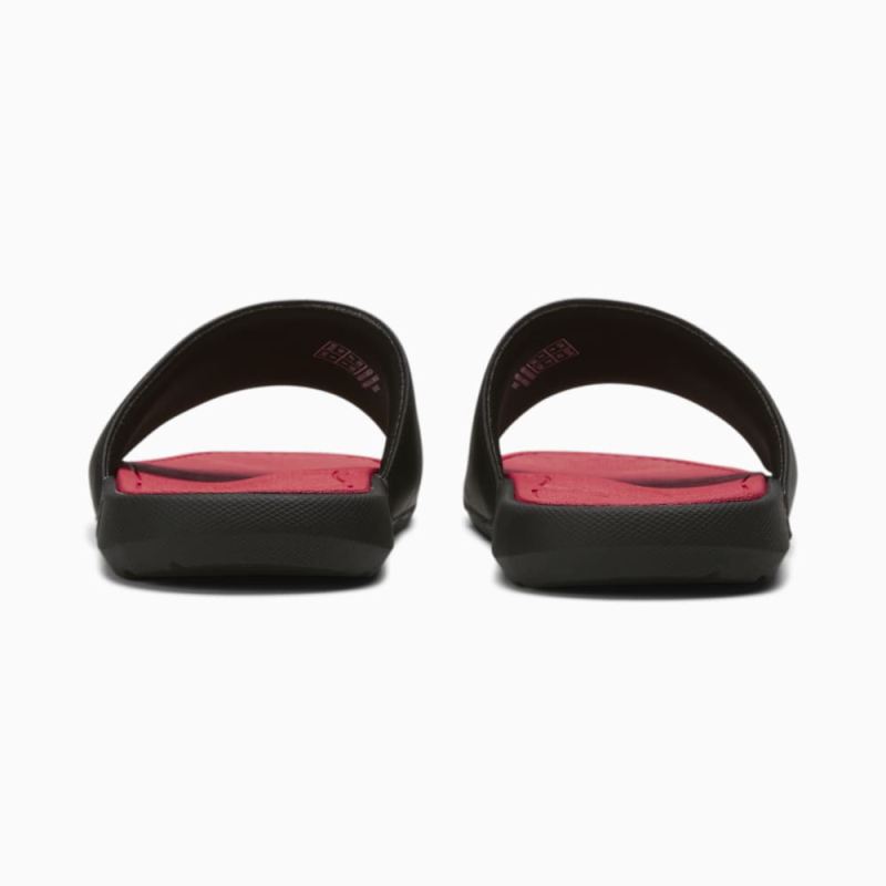 Puma | Men's Cool Cat 2.0 Slides - Black-Red-Red