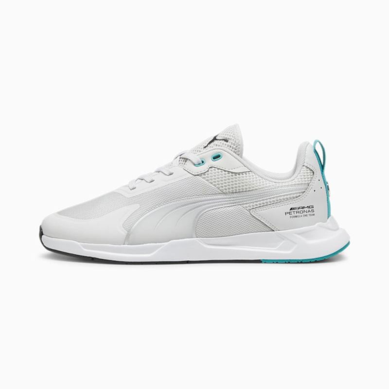 Puma | Men's Mercedes-AMG PETRONAS IONICspeed Driving Shoes - Feather Gray-Sheen Green