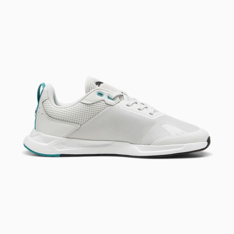 Puma | Men's Mercedes-AMG PETRONAS IONICspeed Driving Shoes - Feather Gray-Sheen Green