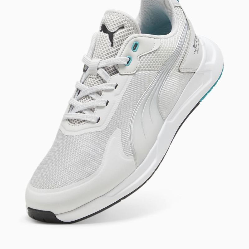 Puma | Men's Mercedes-AMG PETRONAS IONICspeed Driving Shoes - Feather Gray-Sheen Green