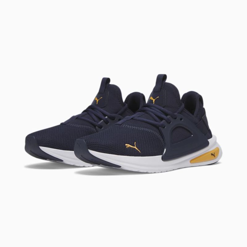 Puma | Men's Enzo Evo Better Remix Wide Running Sneakers - Navy-Ginger Tea