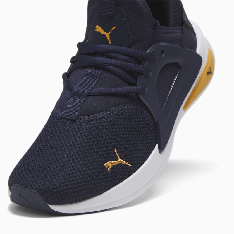 Puma | Men's Enzo Evo Better Remix Wide Running Sneakers - Navy-Ginger Tea