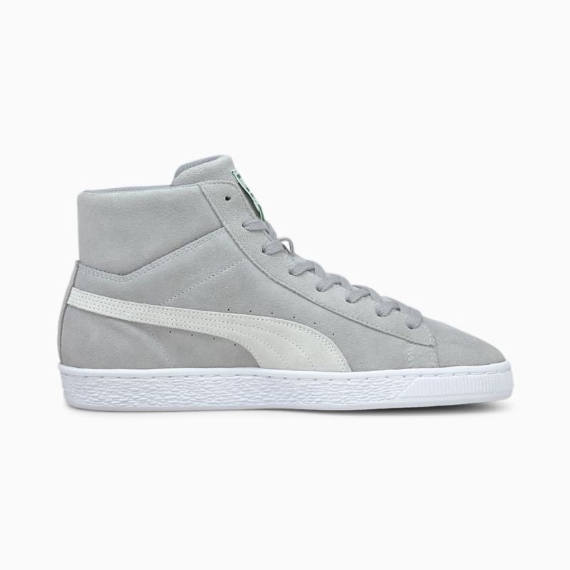 Puma | Men's Suede Mid XXI Sneakers - Quarry-White