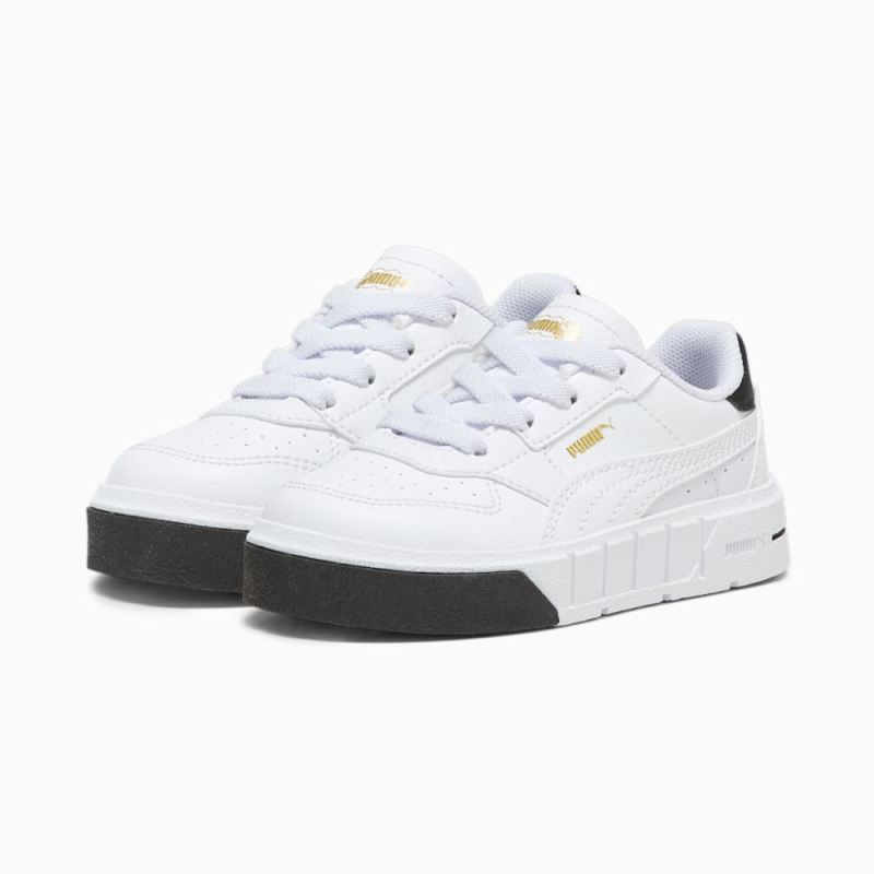 Puma | Girls Puma | Girls Cali Court Leather Toddlers Sneakers - White-Black