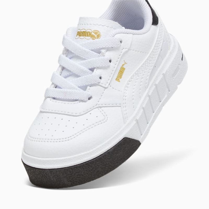 Puma | Girls Puma | Girls Cali Court Leather Toddlers Sneakers - White-Black